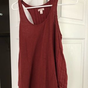 Red tank top